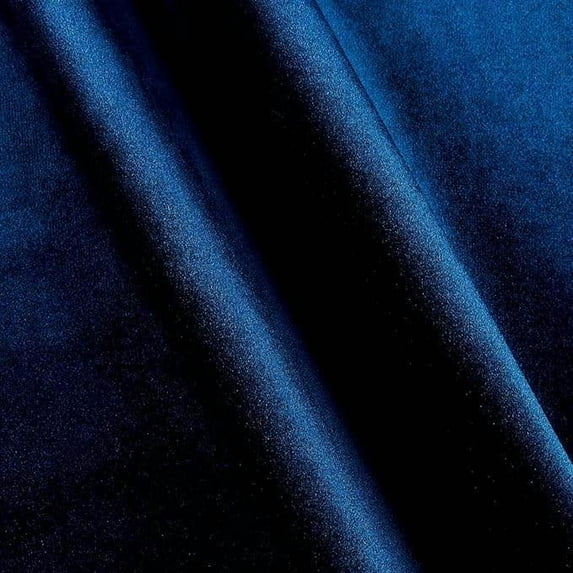 Shiny Velvet Fabric, 72 Inch. in Width, Ideal Material for Home Decor, Navy / Sample 3x3 Inch