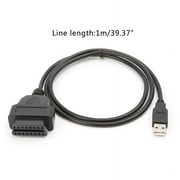 Shinycome 16Pin OBD2 To USB Port Charger Adapter Cable Connector Diagnostic Tool