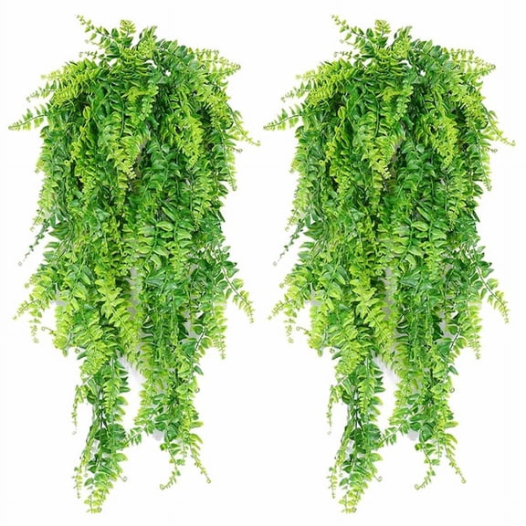 Shinycome 2 pcs Vine Pine Needle Wall Hanging Simulation UV Resistant Plastic Plant Home