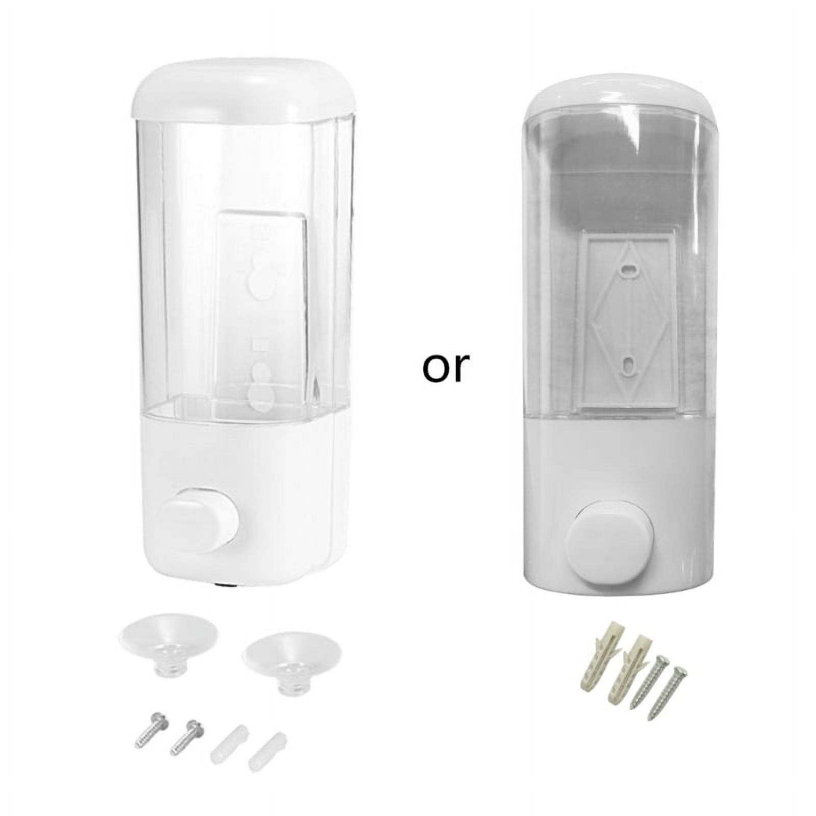 500ml Bathroom Soap Dispenser Wall Mounted SelfAdhesive Shampoo Container Hand