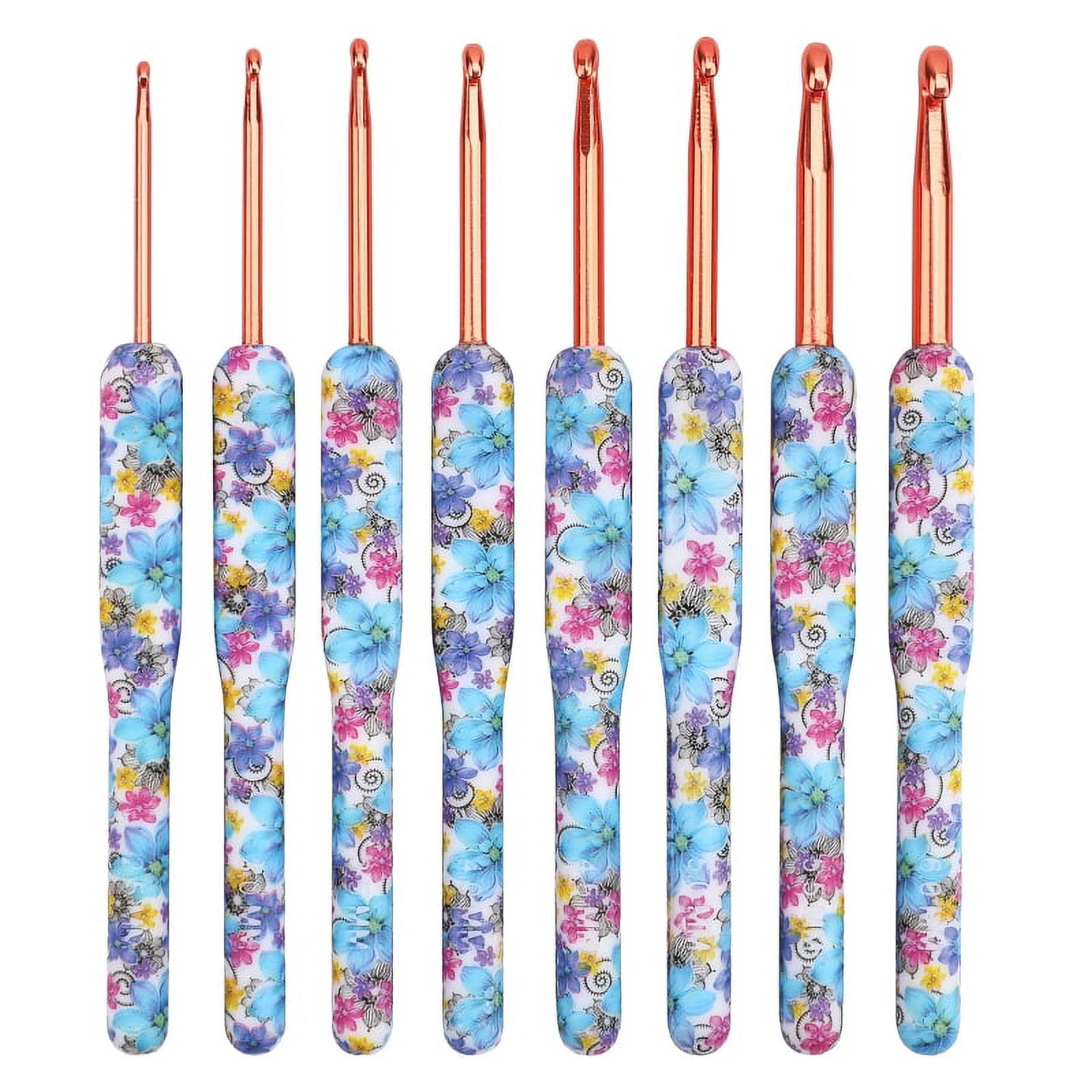 8pcs Crochet Hooks Set with Handle Craft Making Crochets Hook