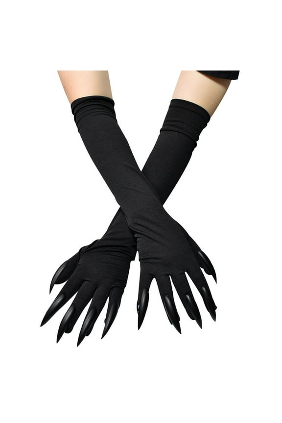 Cosplay Claw Gloves Unisex Soft Long Nail Gloves Carnival Costume