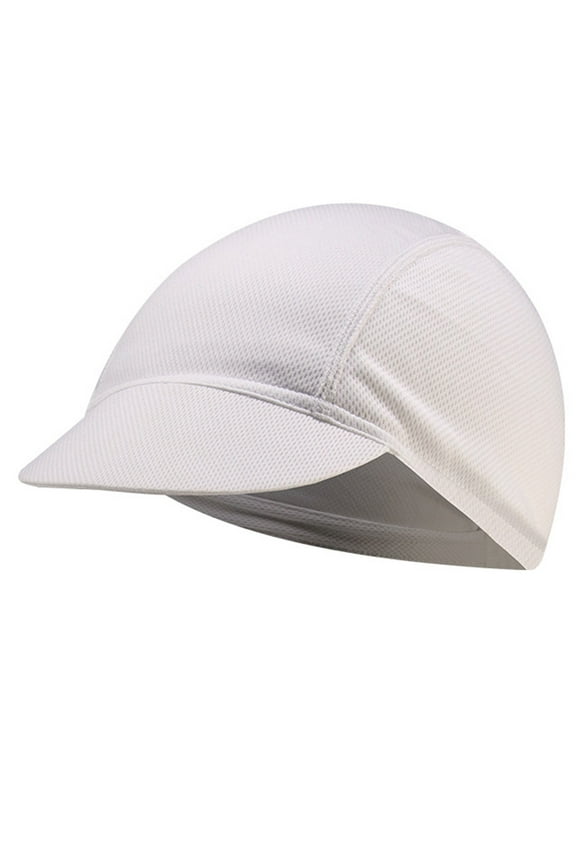 Cycling Mesh Cap for Sun Visor Quick Dry Cooling Helmet Liner Hat with Bri