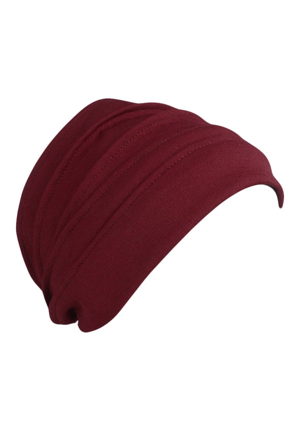 Unisex Cotton Sleep Cap Cancer Beanie Turban Hair Loss Chemo Hat Pleated