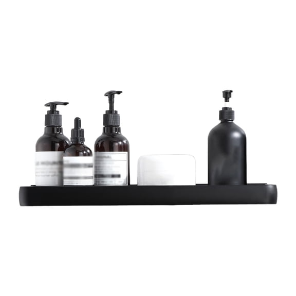 Shinycome Wall Storage Tray with Hooks Towel Bar Shower Storage Basket Shampoo Holder