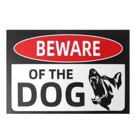 Shinycome Warning Window Sticker Beware of Dog Sticker Decal for Indoor Outdoor Window