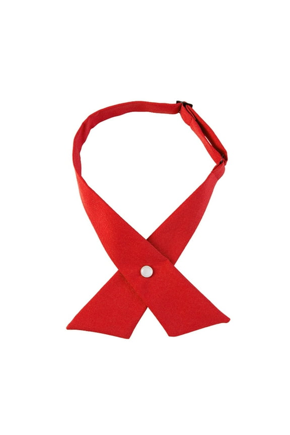 Women Criss Cross Bow Tie Adjustable Criss Cross Neck Tie Pre Tied Necktie