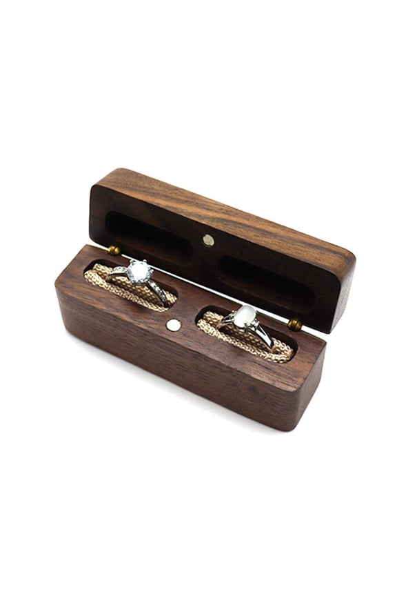 Wood Engagement Ring Box for Proposal - Wood Ring Box - Ring Holder