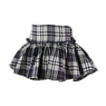 thumbnail image 1 of Shinyii Baby Girls Preppy Plaid Puffy Skort Summer High Waisted Skirt with Liner, Sizes 18-24M, 1 of 8