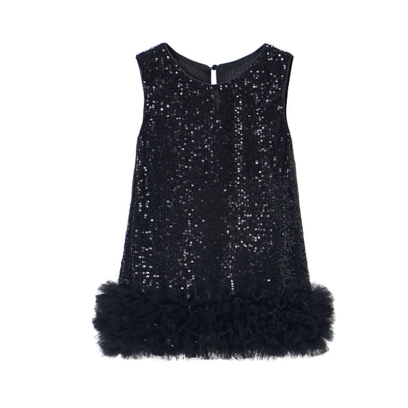 Shinyii Baby Girls Sparkly Sequins Party Gown Glitter Tutu Birthday Princess Dress, Sizes 18-24M