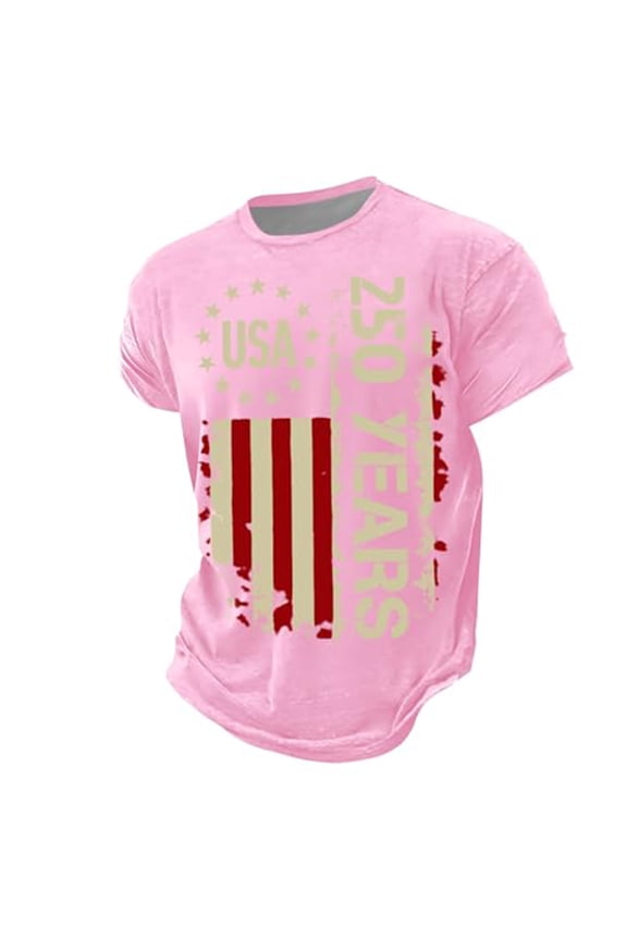 Boys 4Th of July T-Shirt USA 250Th Anniversary Short Sleeve Tshirt Top, Sizes 1-13