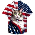thumbnail image 1 of Shinyii Boys Fourth of July Shirt Patriotic Short Sleeve Button-Down Shirt Top, Sizes 5-17, 1 of 3