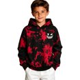 thumbnail image 1 of Shinyii Boys Halloween Graphic Hoodies Pullover Long Sleeve Sweatshirts, Black, Sizes 4-14, 1 of 3