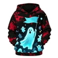thumbnail image 1 of Shinyii Boys Halloween Hooded Sweatshirt Long Sleeve Pullover Hoodie, Black, Sizes 4-14, 1 of 3