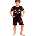 thumbnail image 1 of Shinyii Boys Summer Outfits Crew Neck Short Sleeve Graphic Tee and Shorts Set, Sizes 4-14, 1 of 3