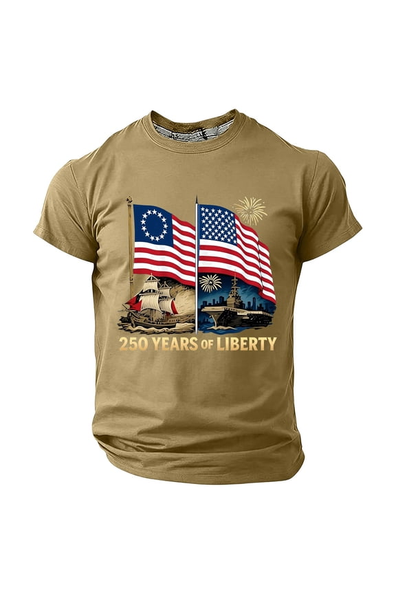 Boys USA 250Th Anniversary T-Shirt Patriotic Independence Day T Shirt, Sizes 1-13