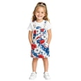 thumbnail image 1 of Shinyii Fourth of July Jumper Dress for Girls Summer Denim Dress with Pockets, Sizes 4-13, 1 of 3