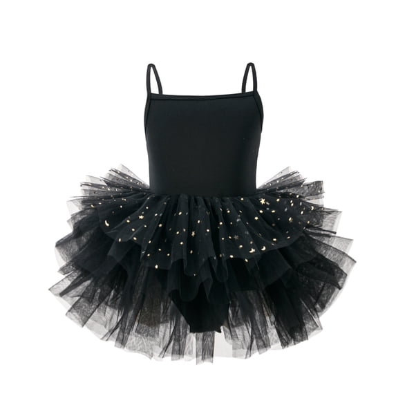 Shinyii Girls Ballet Dance Tutu Dress Spaghetti Strap Tulle Skirted Leotard, Sizes 9-10