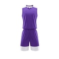 thumbnail image 1 of Shinyii Little Boys Basketball Outfits Athletic Quick Drying Sleeveless Top Shorts Set, 1 of 4