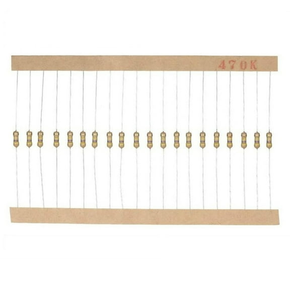 Shinysix 1500pcs Carbon Film Resistors 1/4W 5% 1R-10M Plug-in Resistance Elements Kit for Assorted Applications