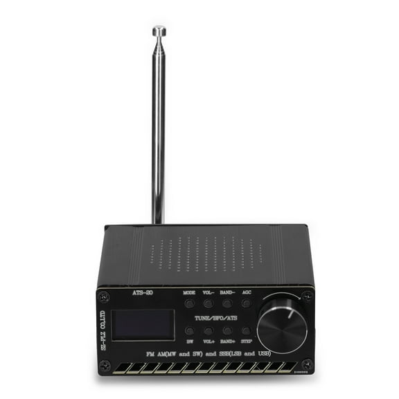 Shinysix ATS-20 SI4735 Radio Receiver for Full Waveband AM, MW & SW, SSB LSB & USB-Commercial Amateur Radio Bands