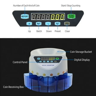Electronic Automatic Coin Sorter Machine Counter Counting Change Money  (Gray)