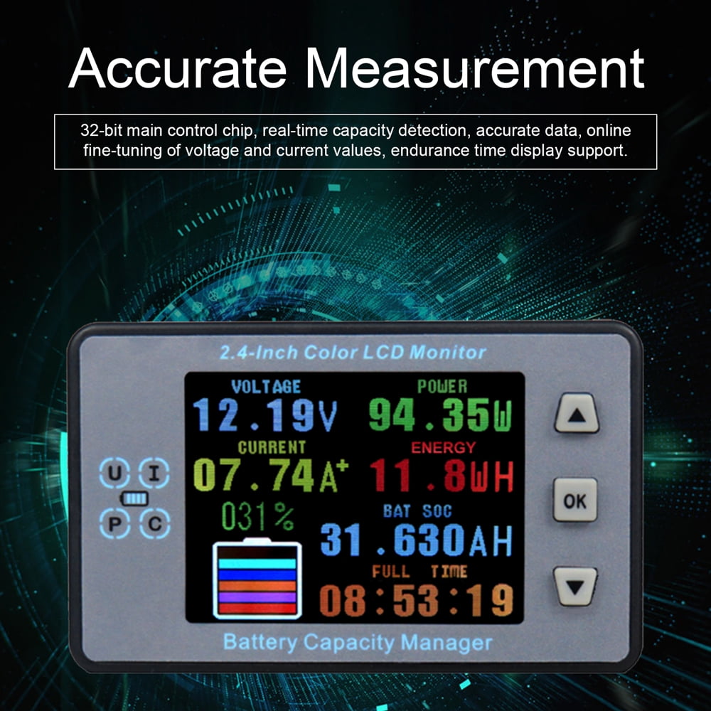 Shinysix Electric Quantity Measuring Instrument with 2.4" LCD Screen