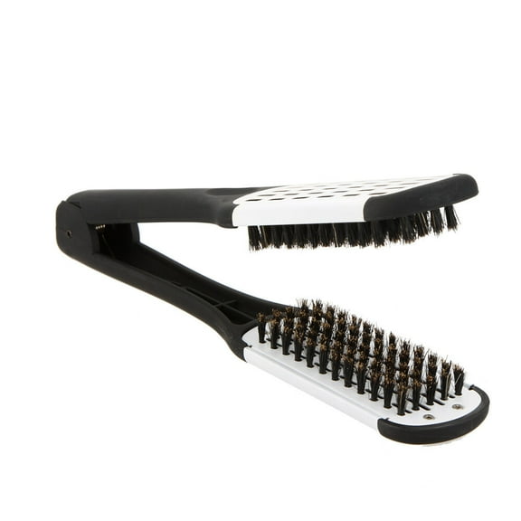 Shinysix Hair Straightener,Professional Tool Brush Hair Clamp Hair Hair Sided Brush Clamp Natural Fibres (white) Hair Comb Sided Simbae Clamp Natural Fibres Comb Sided Brush