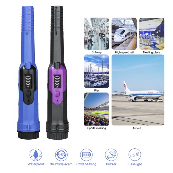 Shinysix Metal Finder IP68 Waterproof Metal Detector 360° Side Scan Triple Alarm Modes-Perfect for Treasure Hunting
