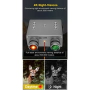 Shinysix Night-Vision Device with 4K Digital Infrared, Full-Dark Viewing and 3.0Inch IPS Screen for Camping Observation Night Hunt