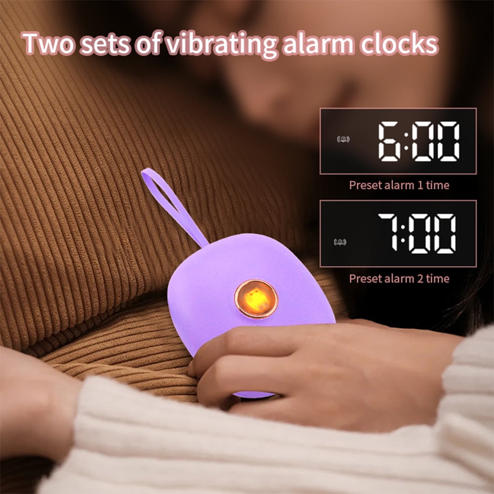 Shinysix Silent Vibration Alarm ClockCreative Cute Digital Clock for Students Wake and Strong
