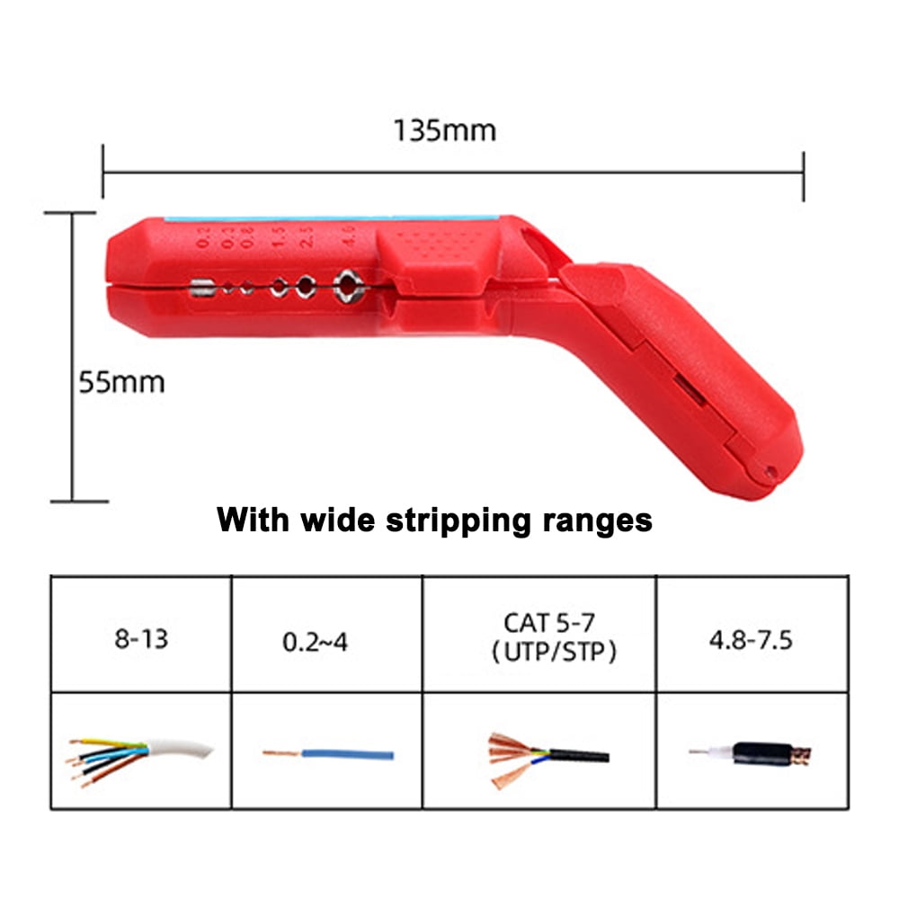Shinysix Wire Stripper Cable Crimper Pliers Tool for MultiPurpose