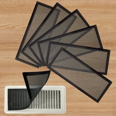 Shiogb (2 Ventilation Caps) 2Pcs Floor Vent Cover Sticky Vent Mesh Vent Screen Cover for Home Floor/Wall/Ceiling Vent Filters, Filter Clearance!