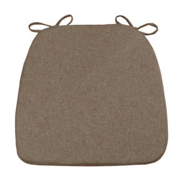 Shiogb 5Cm Thickened Seat Cushion, Dining Chair Cushion with Straps, Household Dining Table Chair Pad, Four Season Seat Cushion for Office Home, Khaki