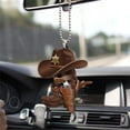 thumbnail image 1 of Shiogb Christmas Clearance Sale, Western Cowboy Car Rearview Mirror Decoration Keychain Pendant C, 1* Pendant, C, 1 of 6
