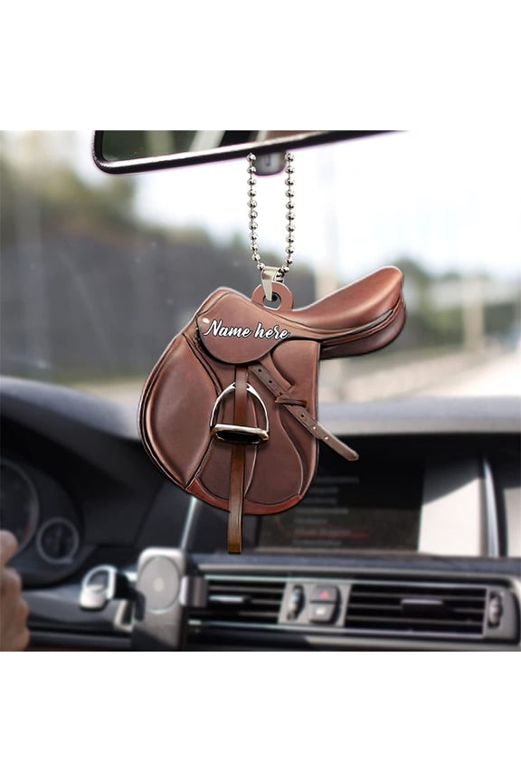 Christmas Clearance Sale, Western Cowboy Car Rearview Mirror Decoration Keychain Pendant E, 1* Pendant, E