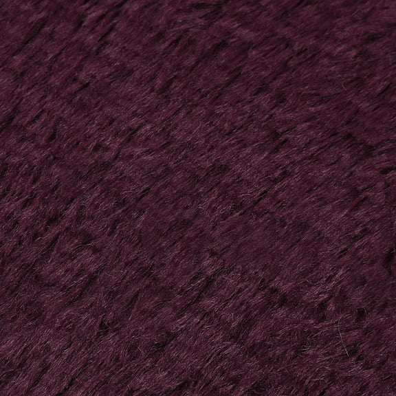Shiogb Clearance 30*40Cm Anti-Skid Fluffy Shaggy Area Rug Home Bedroom Bathroom Floor Door Mat, Oval Carpet Floor Mat Wine Red 30*40 12.2X8.3X0.4 Inches, 1Pc Carpet