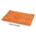 thumbnail image 1 of Shiogb Clearance 30*50Cm Orange Bathroom Carpet Absorbent Bathroom Mat Soft and Comfortable Furry Thickened Bathroom Carpet Machine Washable Reusable, Floor Mats 10.2X7.5X1.6 Inches, 1* Floor Mat, 1 of 6