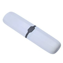 Shiogb Clearance Portable Toothbrush Protect Holder Travel Camping Toothbrush Storage Box Cover, Portable Toothbrush Storage Box White 7.9X2.8X1.2 Inches, 1X Toothbrush Case