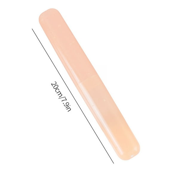 Shiogb Clearance Toothbrush Case Holders Travel Cover New Tube Plastic Box Multicolor Set, Toothbrush Box Orange 7.5X1X0.8 Inches, 1 Toothbrush Box