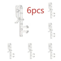 Shiogb Hot Sale! Blind Clips Clear Plastic Retainer Clips Blind Window Clips Hidden Clips Window Blind Clips for Window Blinds, Curtain Positioning Clip
