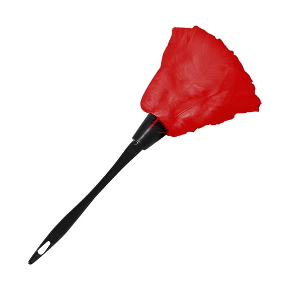 Shiogb Dust Brush Soft Cleaning Brush Anti Static Duster, Computer Keyboard Cleaner with Feather Duster, Maid Feather Duster Prop