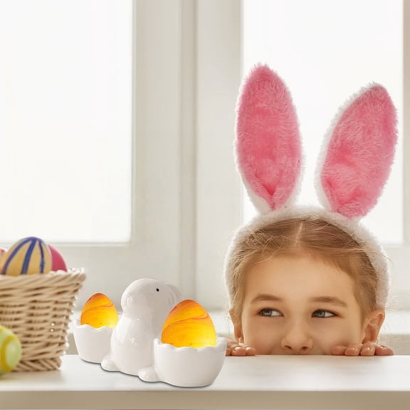 Shiogb Egg Shaped Cups, Handmade Ceramic Soft Boiled Eggs Holder, Fun and Cute Kitchen Tableware Suitable for Breakfast, Unique Dining Accessory, White