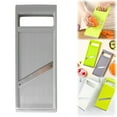 thumbnail image 1 of Shiogb Portable Vegetable Slicer Handheld, Stainless Potato Carrot Slicers Chip Maker for Kitchen, Mandoline Vegetable Slicer, Grey, 1 of 9
