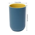 thumbnail image 1 of Shiogb Reusable Drinking Cup For Adult Plastic Toothbrush Cups For Kids Bathroom Cup, Simple Wash Cup Household Toothbrush Cup Light Blue 4.3X2.8X2.8 Inches, 1X Simple Washing Cup Home Toothbrush Cup, 1 of 3