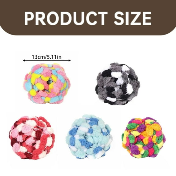 Shiogb Skein Color Chunky Yarn Pomp a Doodle Yarn Pom Yarn Soft Yarn For Crocheting Plush Yarn For Knitting Blanket Rugs Sweater Bag Cushion, Knitting Yarn 12 Panda 5.5X5.1X5.1 Inches, 1X Wool