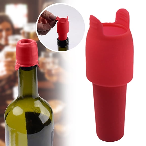 Shiogb Wine Stopper for Wine Bottles New Wine Stoppers for Wine Bottles Seal Bottle Cover for Beer Champagne Glass Bottle Sealer Wine Stoppers for Home Use