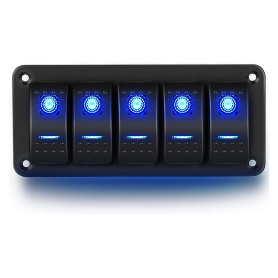 Ship Accessories 5-bit Ship-shaped Switch Combination Panel Double LED ...