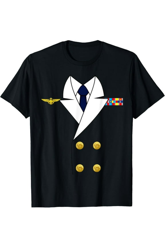 Ship Captain Sailor Cool Easy Cosplay Halloween Costume T-Shirt mens t shirt，black，women，funny，misfits，men，journey，t-shirt
