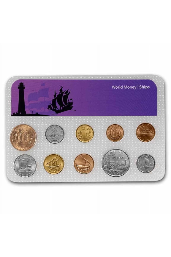 Ship Coins from Around the World 10-Coin Set BU